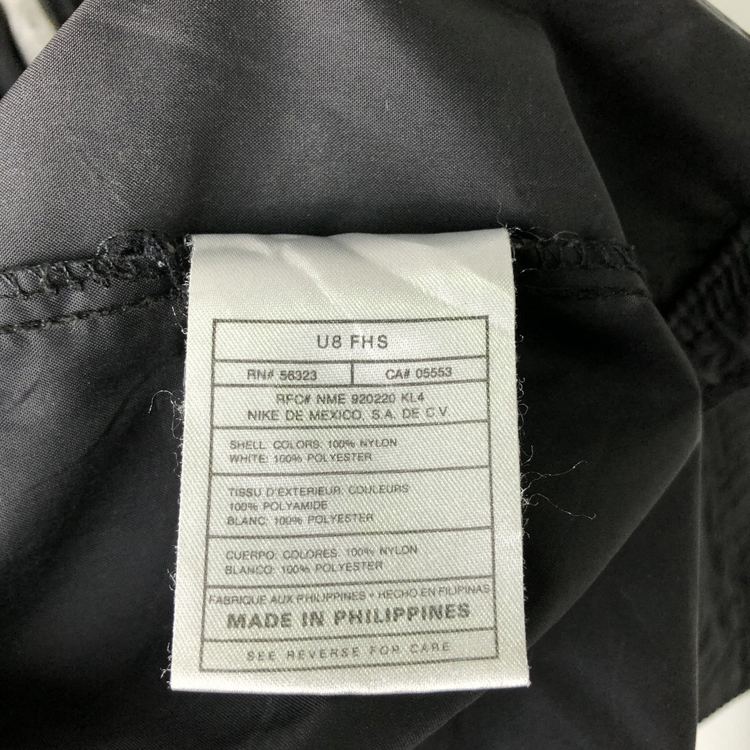 90s-era Nike nylon jacket, men's size XL equivalent, vintage. Nylon black type Vintage Second Hand