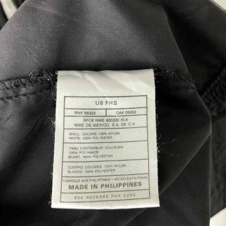 90s-era Nike nylon jacket, men's size XL equivalent, vintage. Nylon black type Vintage Second Hand