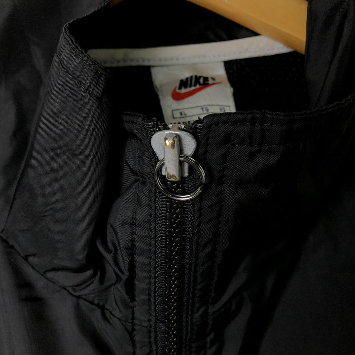 90s-era Nike nylon jacket, men's size XL equivalent, vintage. Nylon black type Vintage Second Hand