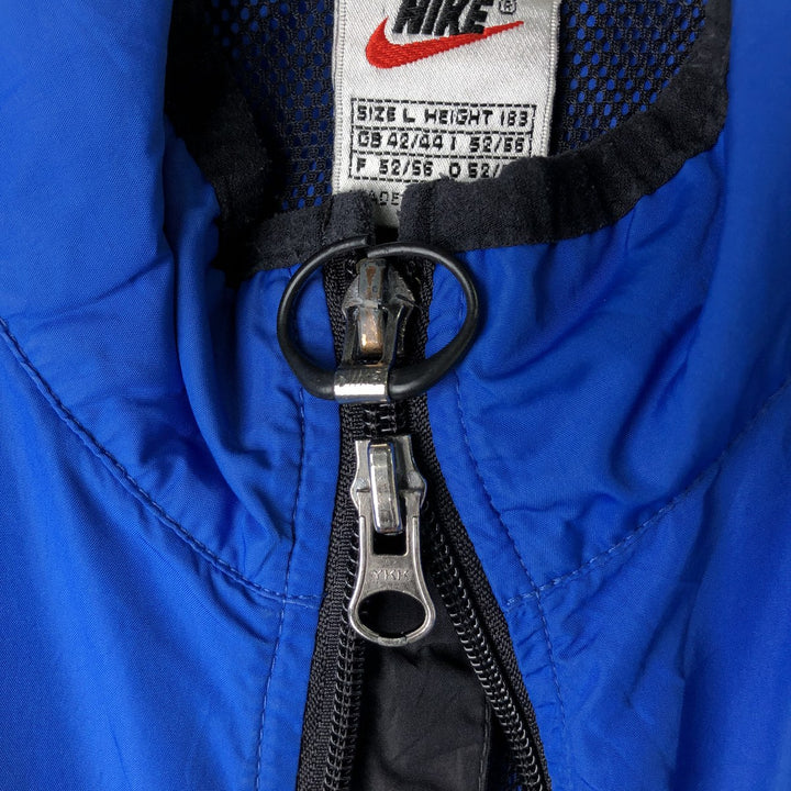 90'S Nike Windbreaker Men's Size L Vintage polyester blue type Vintage Second Hand