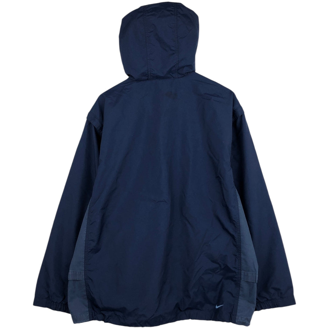 2000'S Nike Ripstop Anorak Parka, Men's Size L (approx.) Nylon navy blue type Vintage Second Hand
