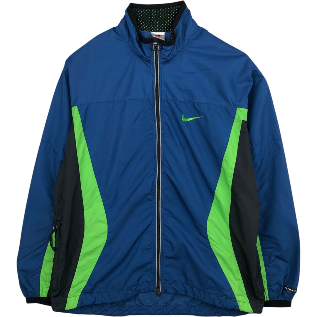 90'S Nike CLIMA-FIT Windbreaker, Men's Size M (approx.), Vintage polyester blue type Vintage Second Hand
