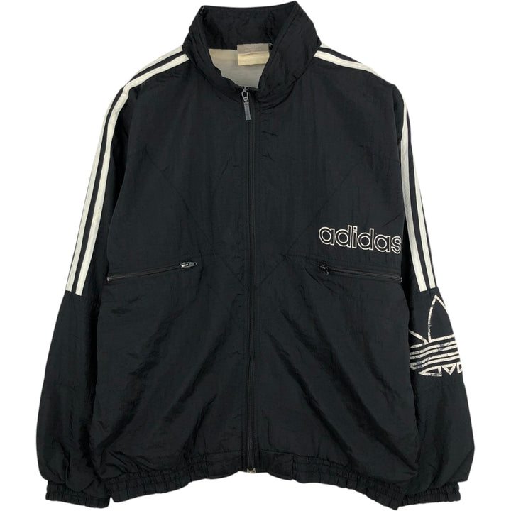 Vintage 80s-90'S Adidas nylon jacket, men's size M polyamide black type Vintage Second Hand