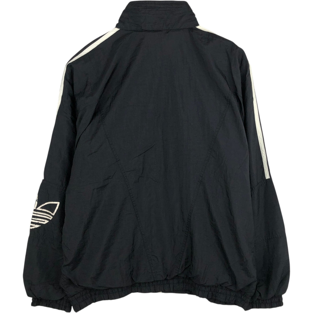 Vintage 80s-90'S Adidas nylon jacket, men's size M polyamide black type Vintage Second Hand