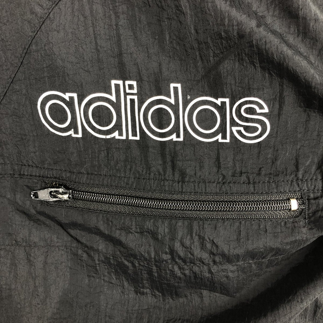 Vintage 80s-90'S Adidas nylon jacket, men's size M polyamide black type Vintage Second Hand