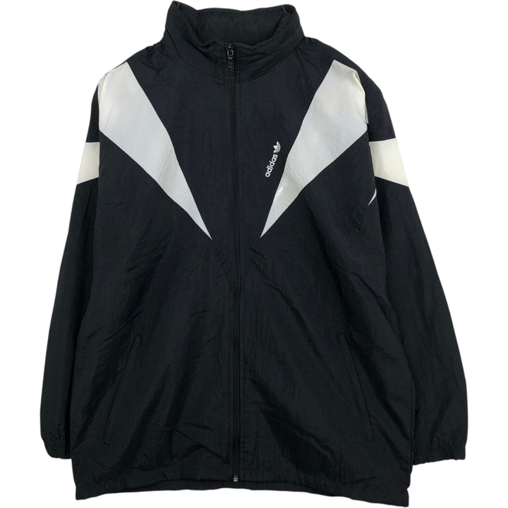 Vintage 80s-90'S Adidas nylon jacket, men's size M Nylon black type Vintage Second Hand