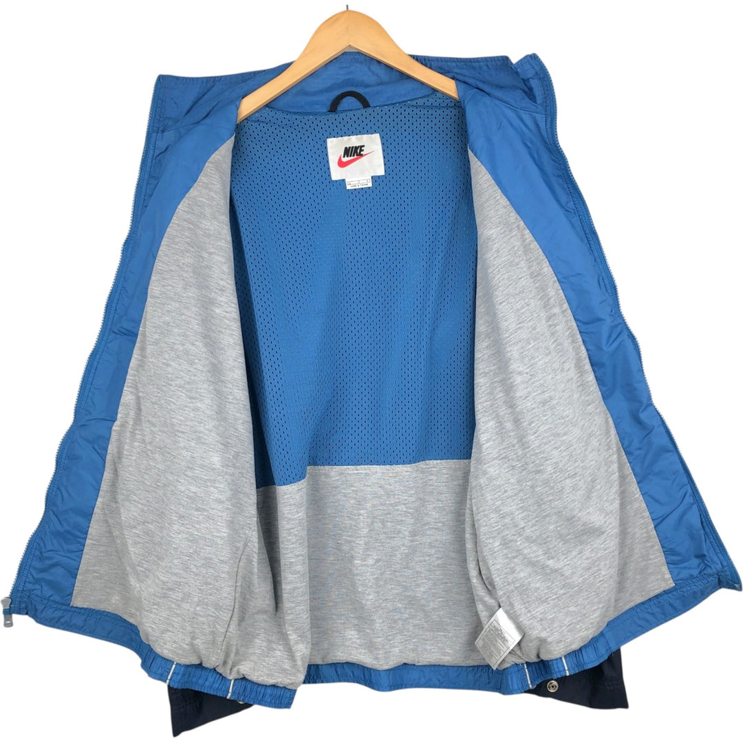 90'S Nike NIKE Nylon Jacket Men's Size L Vintage Nylon blue type Vintage Second Hand