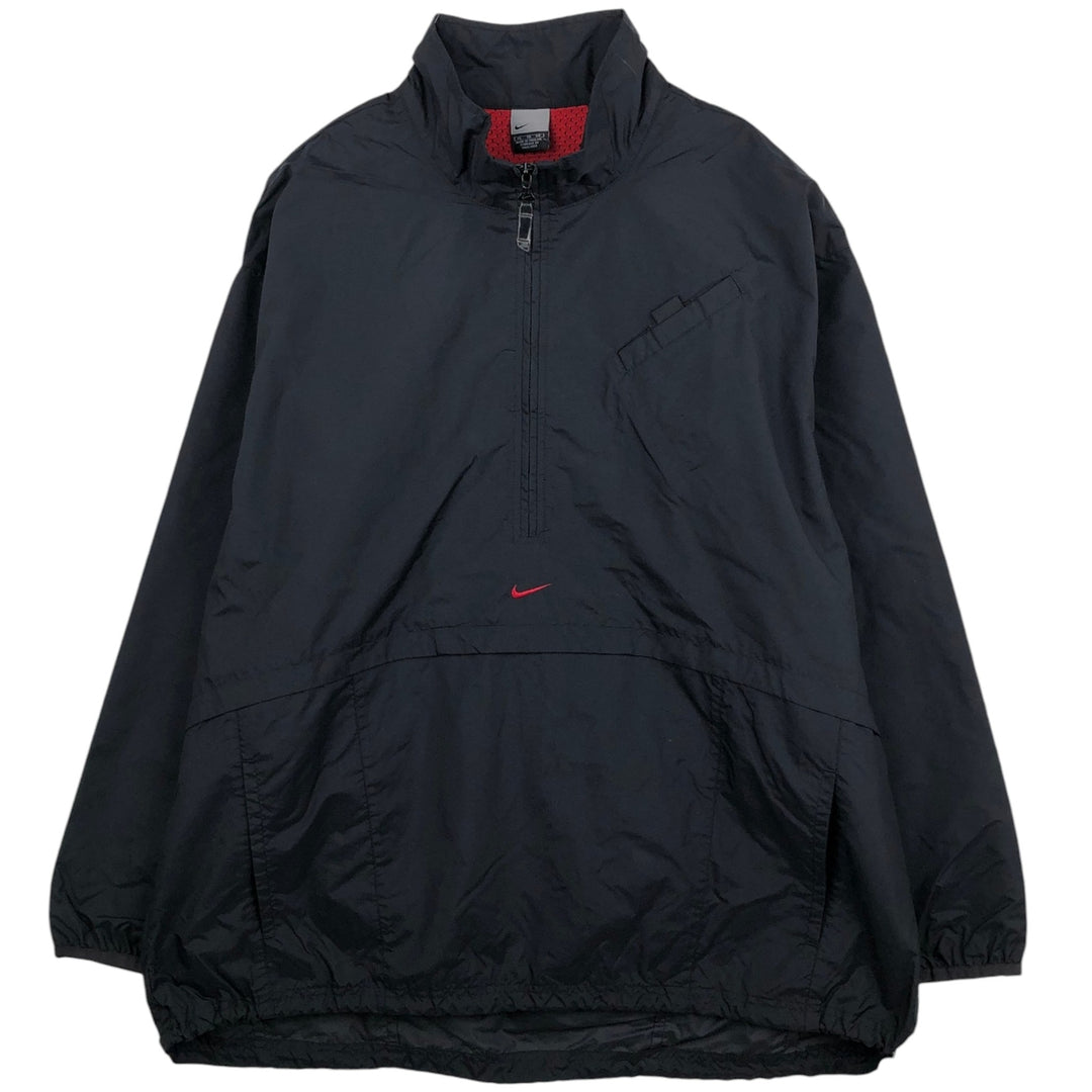 00'S Nike Anorak Jacket Men's XL Nylon black type Vintage Second Hand