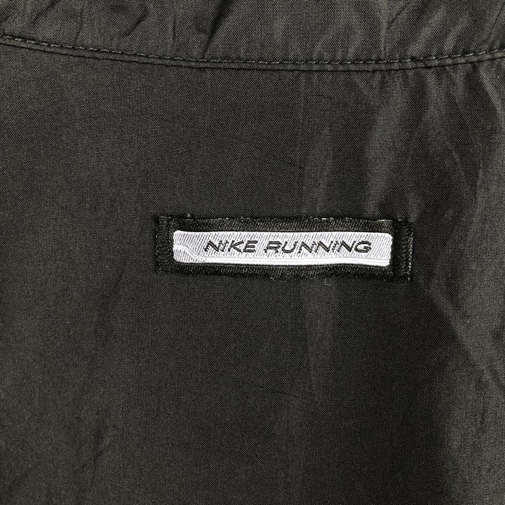 90'S Nike Running Half-Zip Warm-Up Pullover, Men's Size L (approx.), Vintage polyester black type Vintage Second Hand