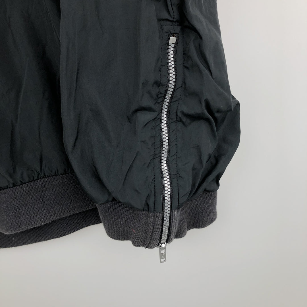 80s-90'S Nike Half-Zip Hooded Warm-Up Pullover, Men's Size XL (Equivalent), Vintage unclear black type Vintage Second Hand