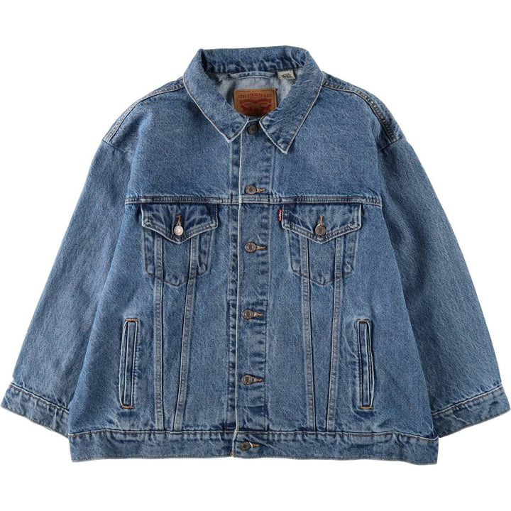 Levi's denim jacket, denim jacket, men's size XL unclear blue type Vintage Second Hand