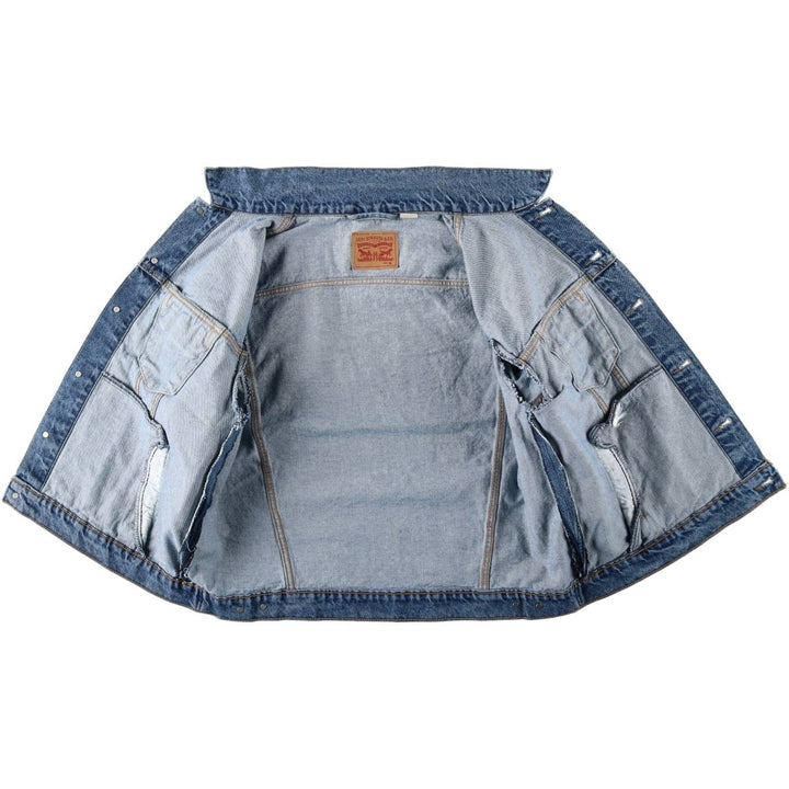 Levi's denim jacket, denim jacket, men's size XL unclear blue type Vintage Second Hand