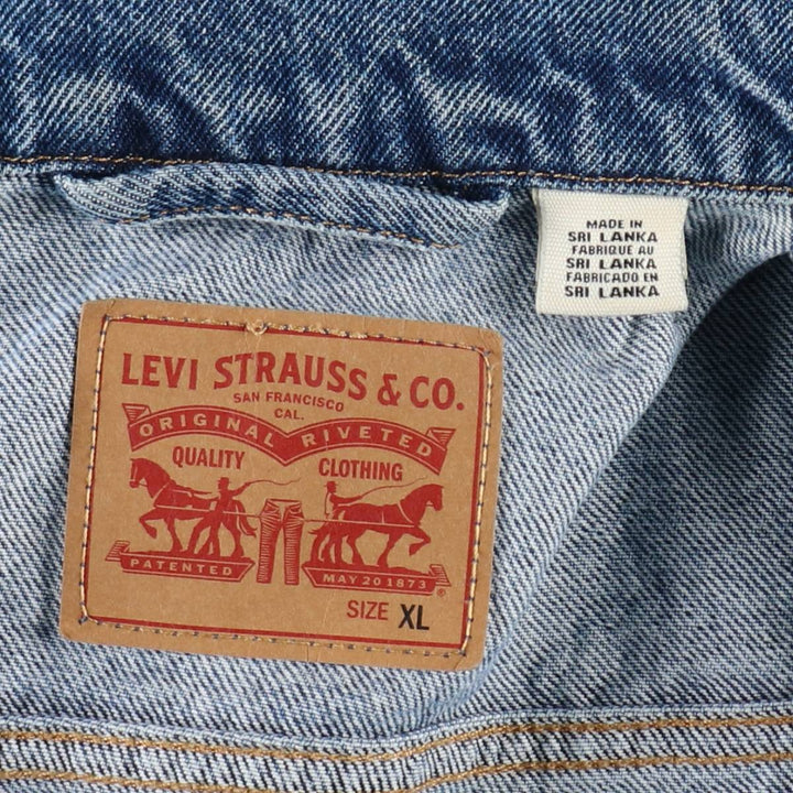 Levi's denim jacket, denim jacket, men's size XL unclear blue type Vintage Second Hand