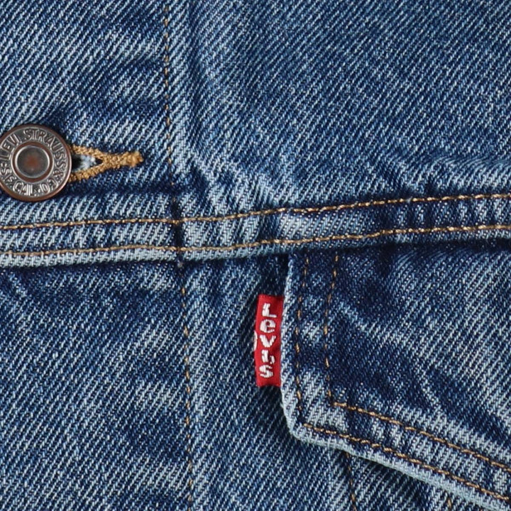 Levi's denim jacket, denim jacket, men's size XL unclear blue type Vintage Second Hand