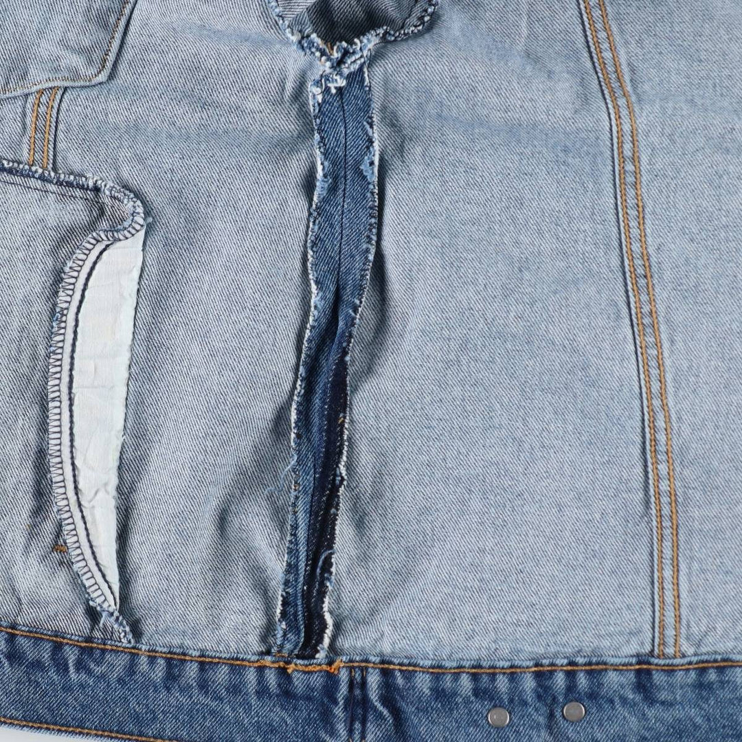 Levi's denim jacket, denim jacket, men's size XL unclear blue type Vintage Second Hand