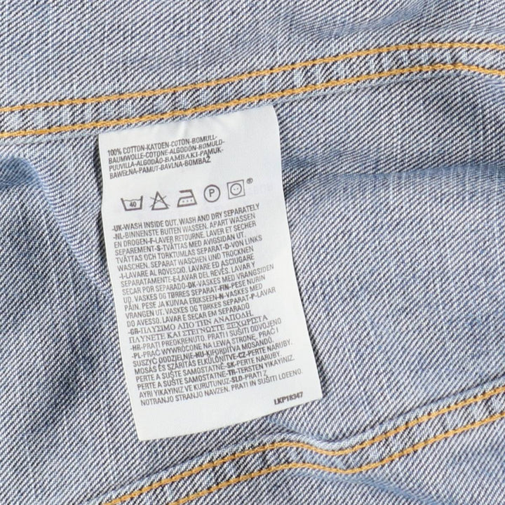 Levi's 70500 04 Euro model denim jacket, denim jacket, men's size M cotton Blue type light blue Vintage Second Hand