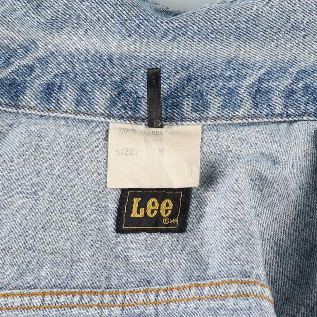 Lee RIDERS denim jacket (men's size M) cotton Blue type light blue Vintage Second Hand