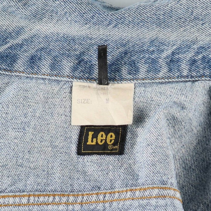 Lee RIDERS denim jacket (men's size M) cotton Blue type light blue Vintage Second Hand