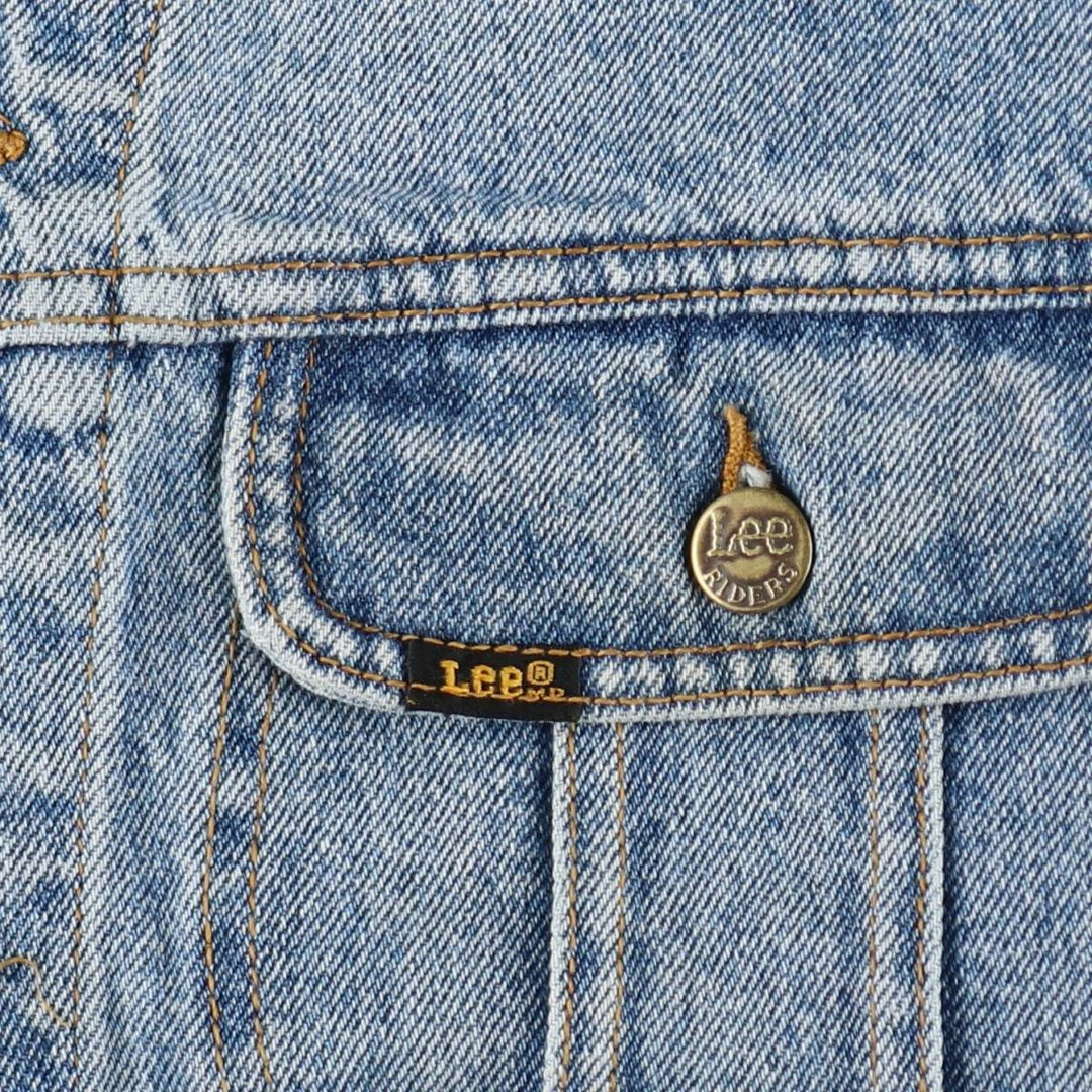 Lee RIDERS denim jacket (men's size M) cotton Blue type light blue Vintage Second Hand