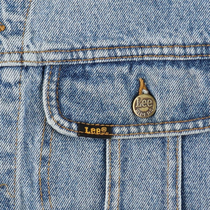 Lee RIDERS denim jacket (men's size M) cotton Blue type light blue Vintage Second Hand