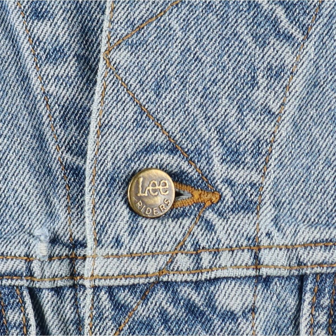 Lee RIDERS denim jacket (men's size M) cotton Blue type light blue Vintage Second Hand