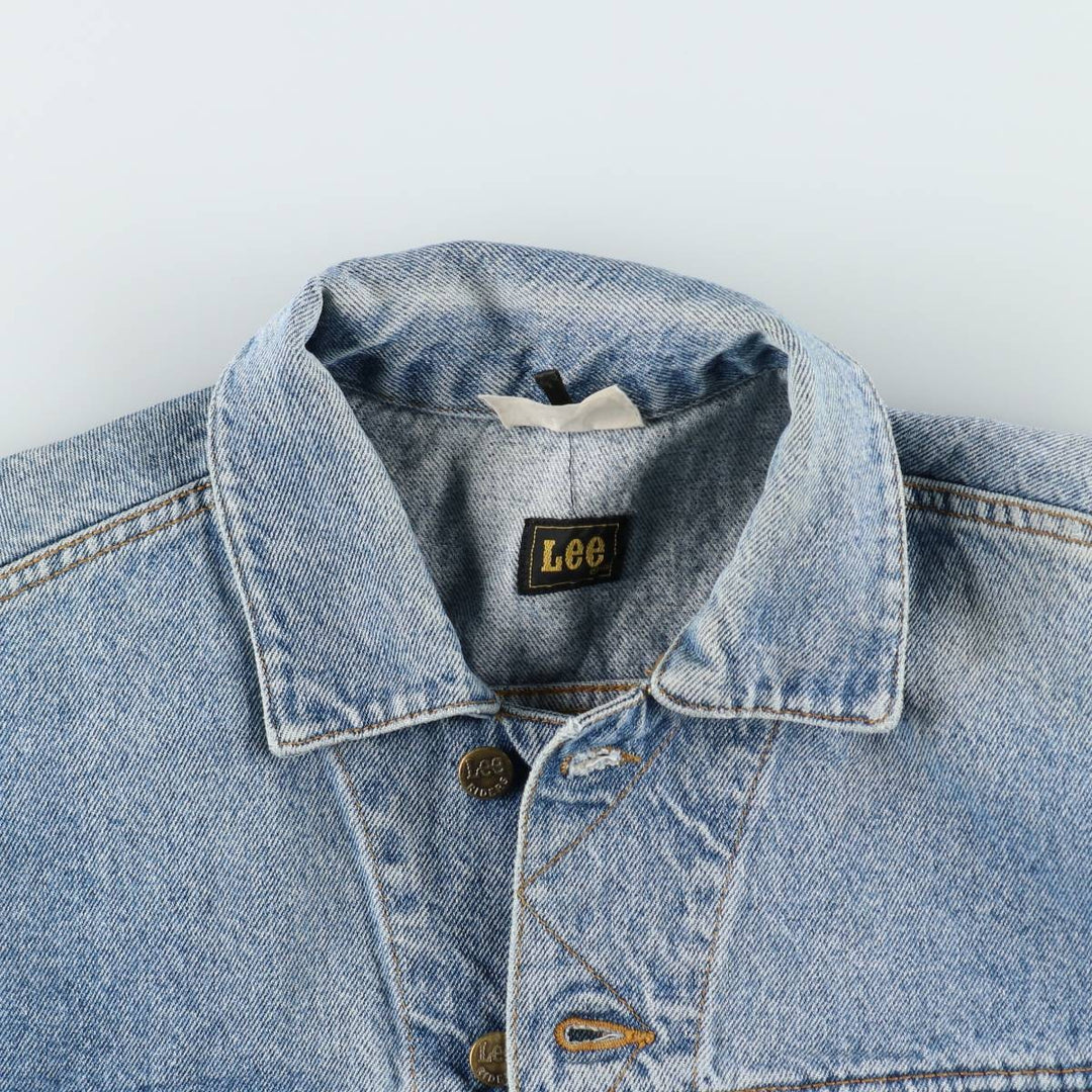 Lee RIDERS denim jacket (men's size M) cotton Blue type light blue Vintage Second Hand