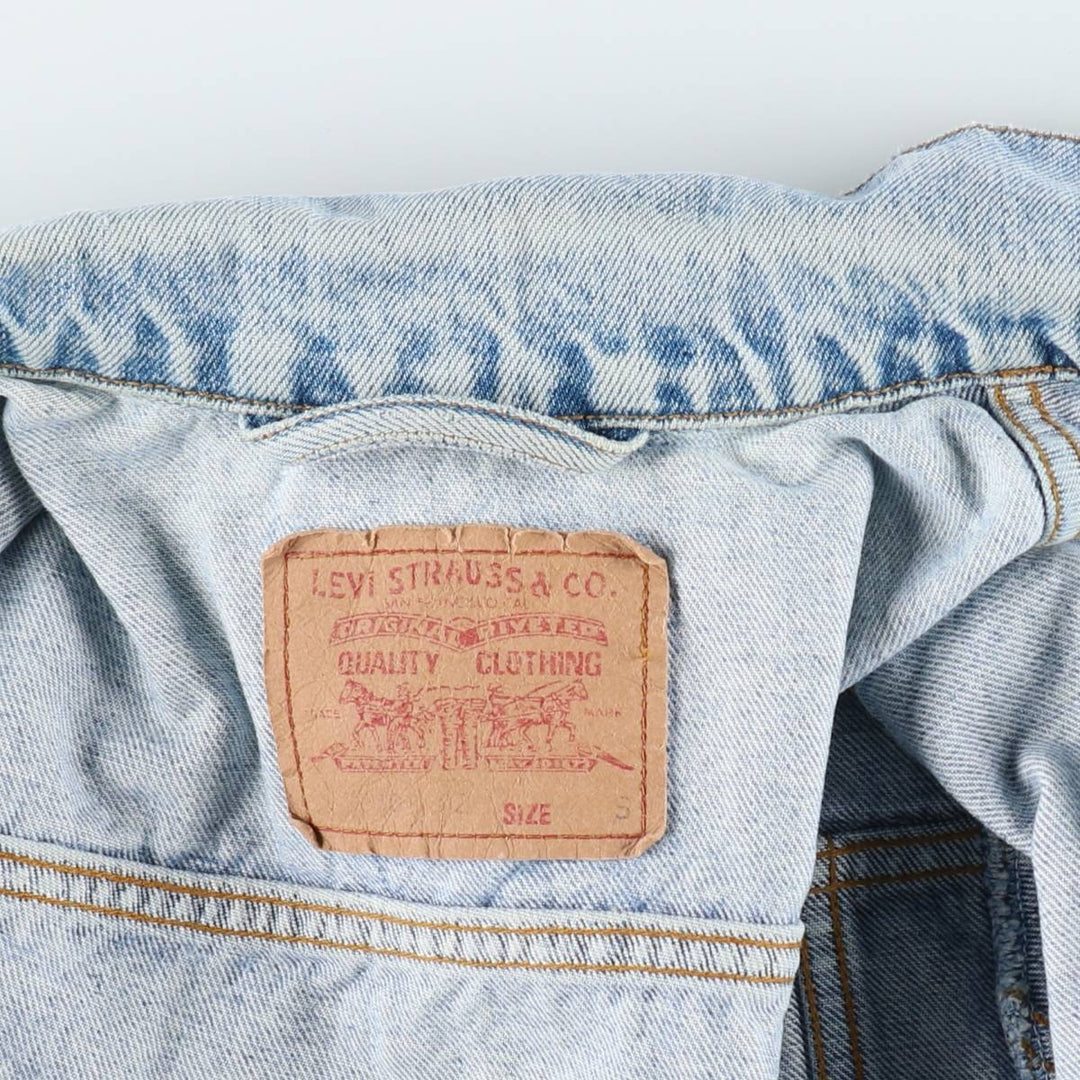 1990'S Levi's 70503-0283 Euro Model Denim Jacket (Men's Size S Equivalent) Vintage cotton blue type Vintage Second Hand