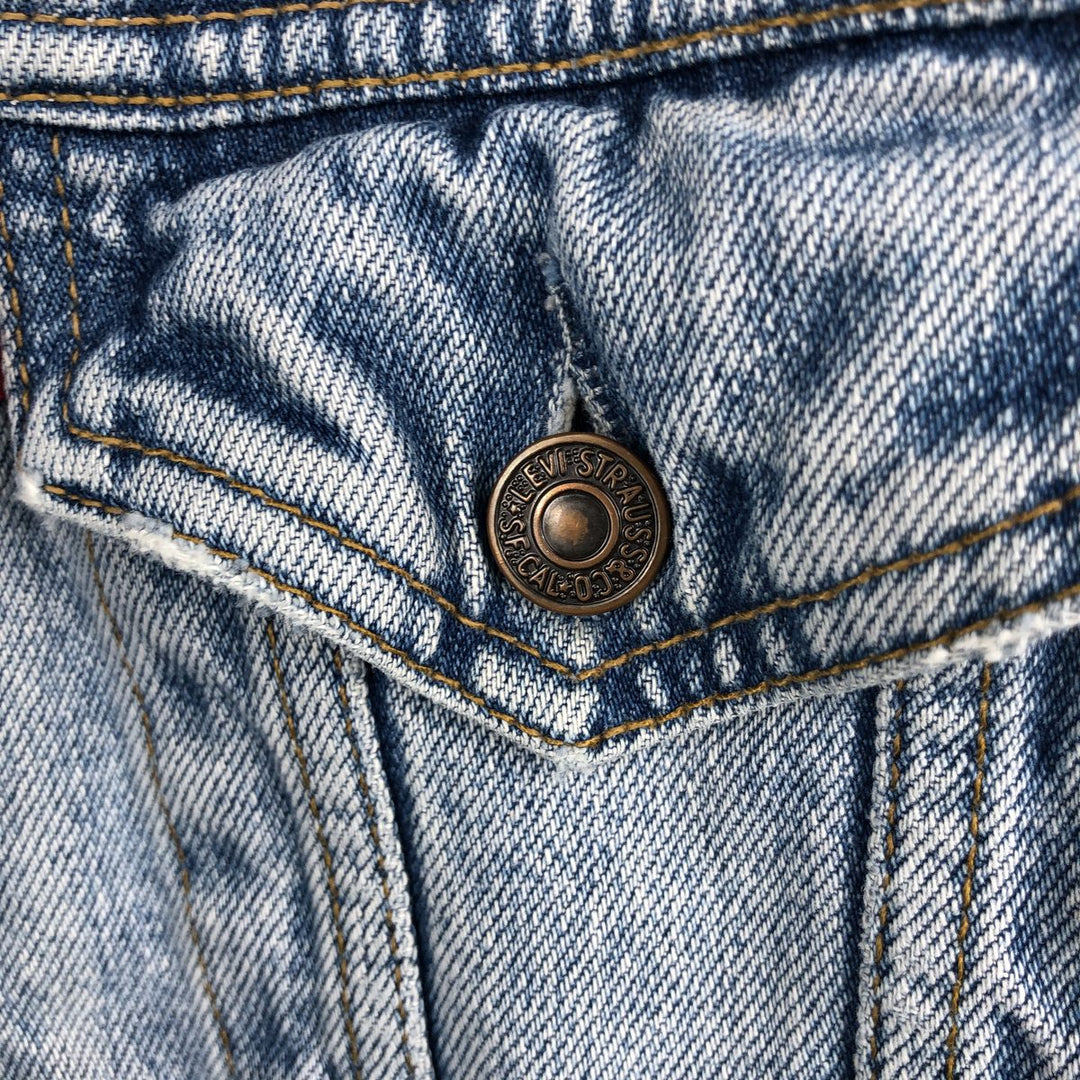 90'S Levi's 70503-0210 denim jacket, denim jacket, men's size M, vintage cotton blue type Vintage Second Hand