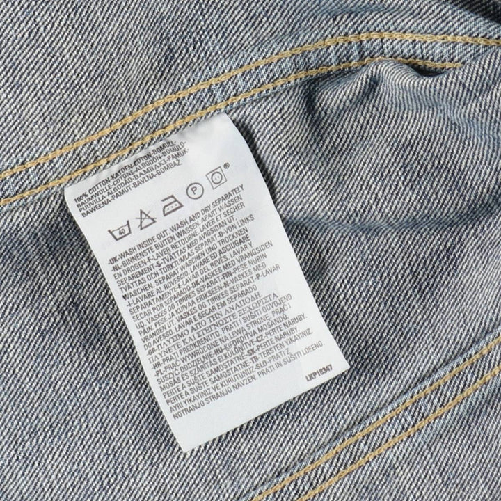 Levi's 70500 04 Euro model denim jacket, denim jacket, men's size M cotton blue type Vintage Second Hand