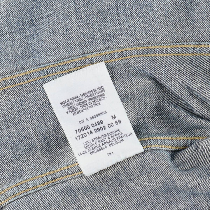 Levi's 70500 04 Euro model denim jacket, denim jacket, men's size M cotton blue type Vintage Second Hand