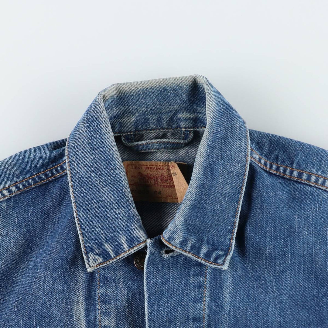 Levi's 70500 04 Euro model denim jacket, denim jacket, men's size M cotton blue type Vintage Second Hand