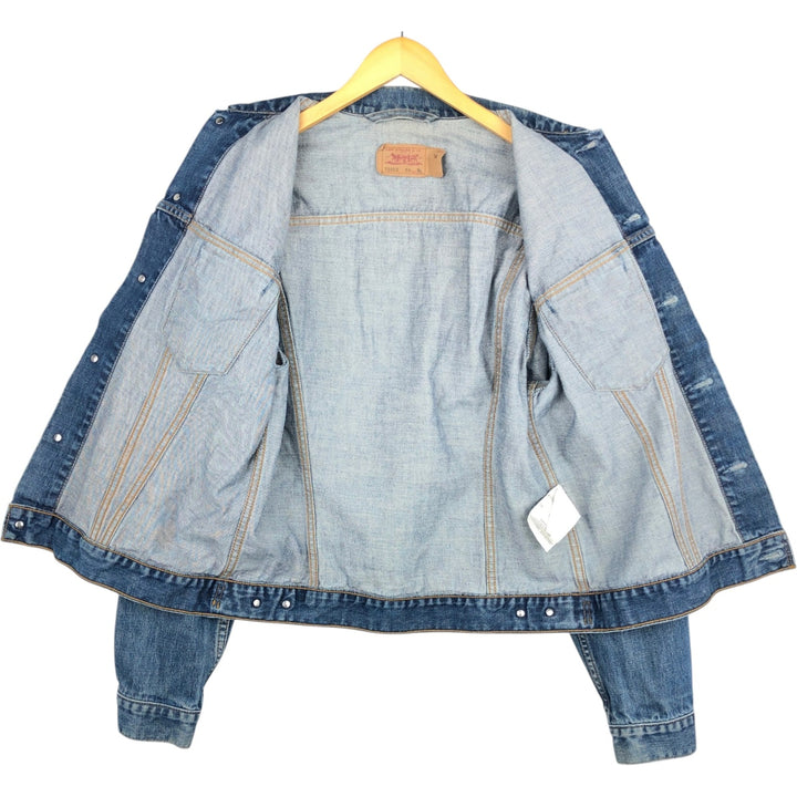 2000'S Levi's 70500-0414 Euro Model Denim Jacket, Men's Size XL cotton blue type Vintage Second Hand