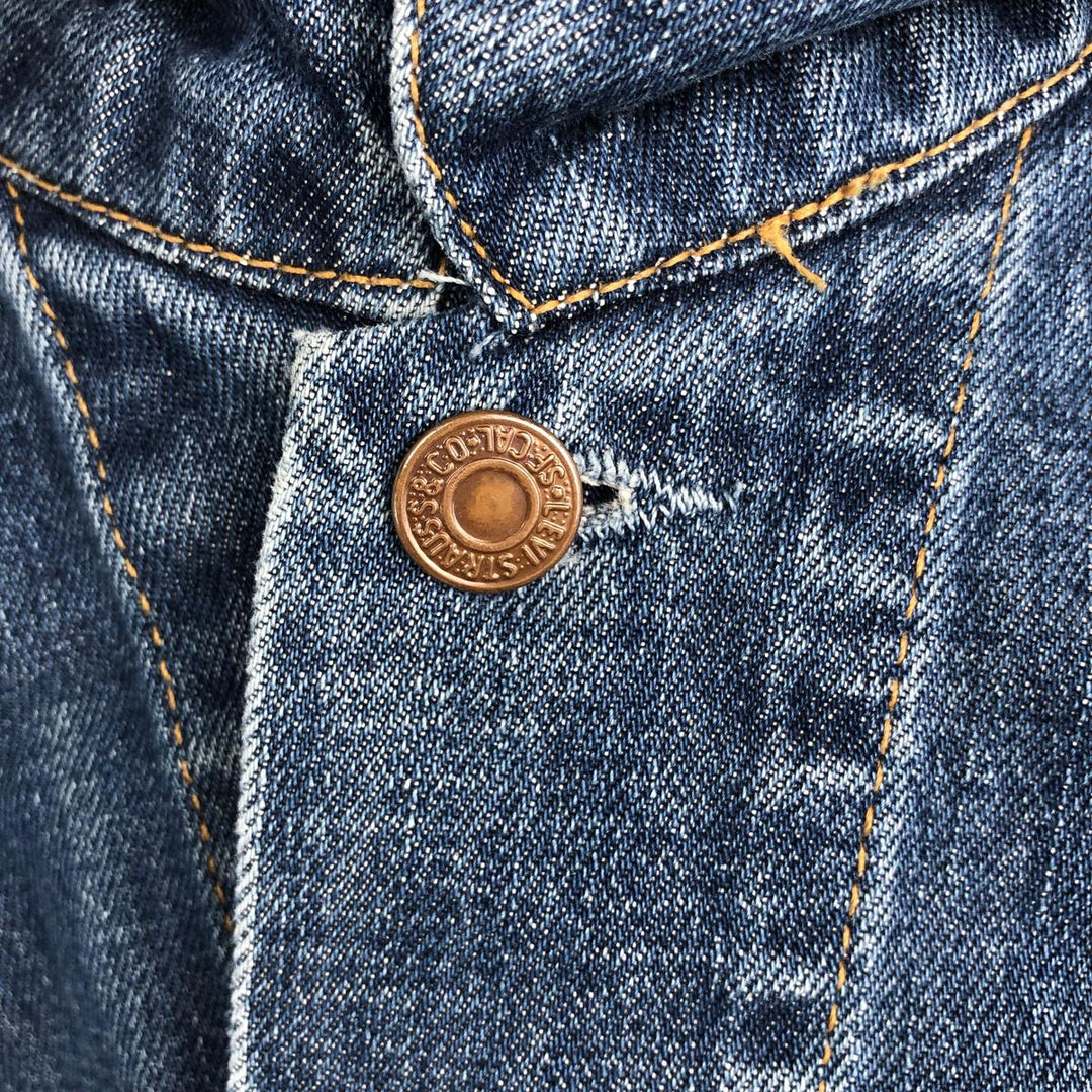 2000'S Levi's 70500-0414 Euro Model Denim Jacket, Men's Size XL cotton blue type Vintage Second Hand