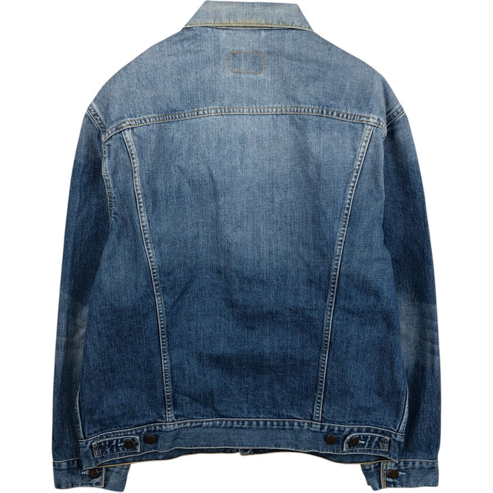 2000'S Levi's 70550-0487 Euro Model Denim Jacket (Men's XL equivalent) cotton blue type Vintage Second Hand