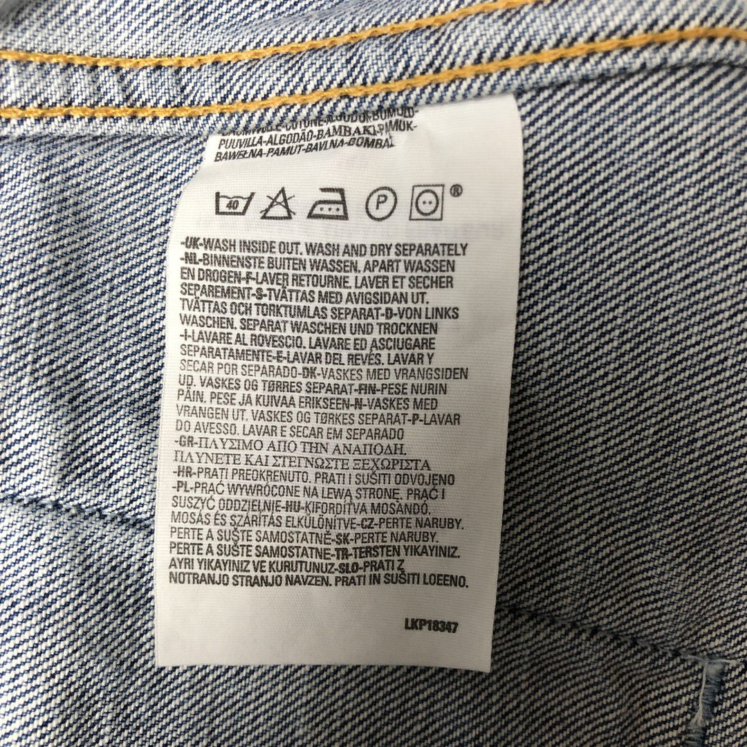 2000'S Levi's 70550-0487 Euro Model Denim Jacket (Men's XL equivalent) cotton blue type Vintage Second Hand