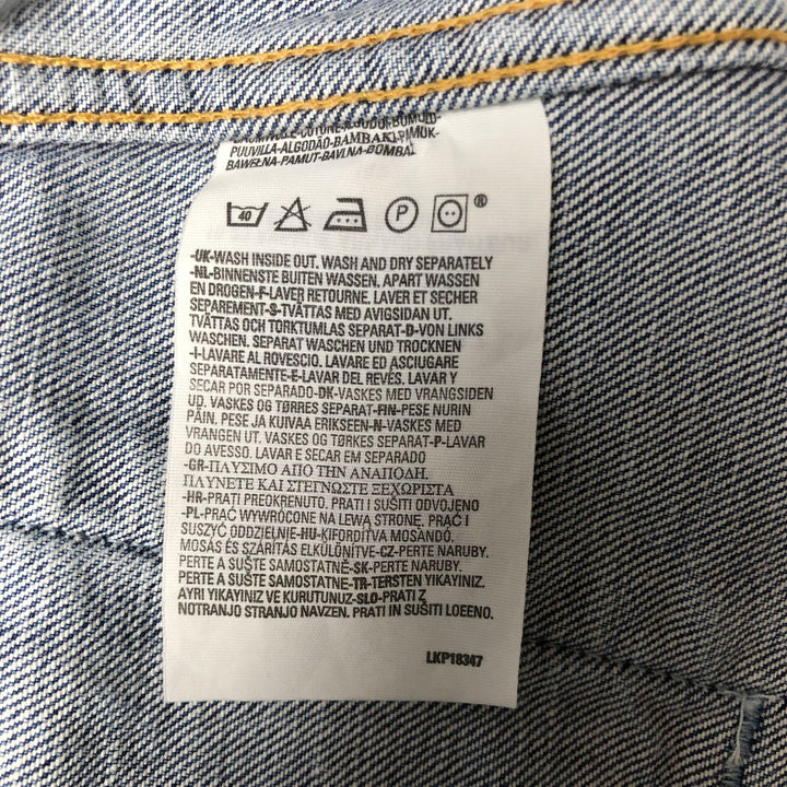 2000'S Levi's 70550-0487 Euro Model Denim Jacket (Men's XL equivalent) cotton blue type Vintage Second Hand