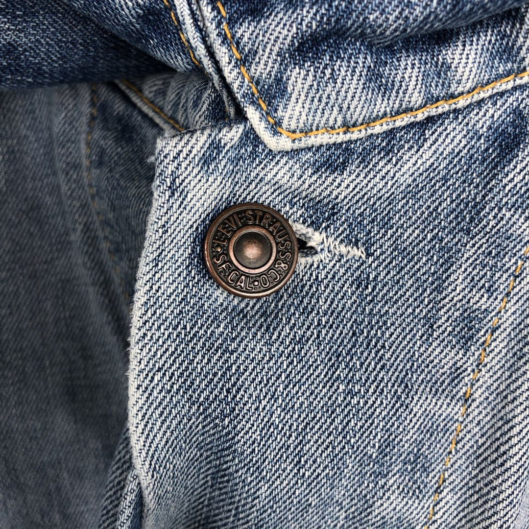2000'S Levi's 70550-0487 Euro Model Denim Jacket (Men's XL equivalent) cotton blue type Vintage Second Hand