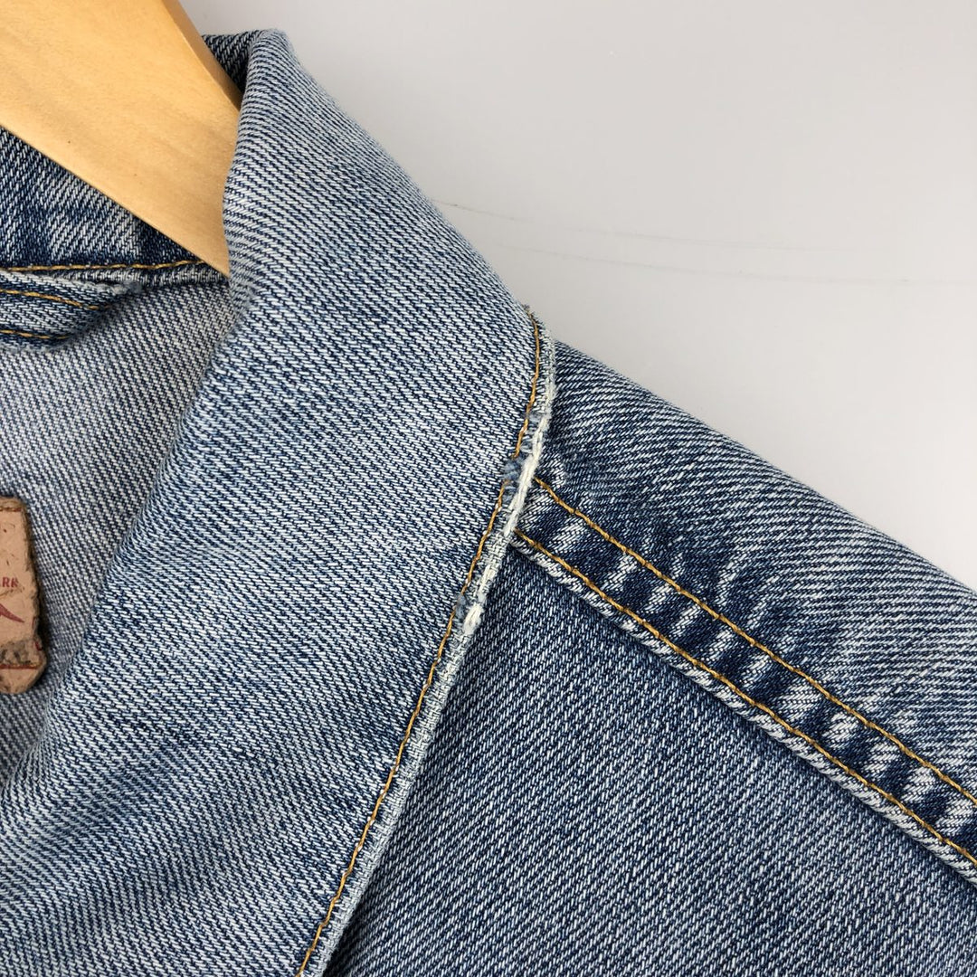 2000'S Levi's 70550-0487 Euro Model Denim Jacket (Men's XL equivalent) cotton blue type Vintage Second Hand