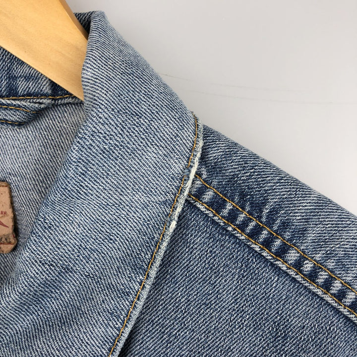 2000'S Levi's 70550-0487 Euro Model Denim Jacket (Men's XL equivalent) cotton blue type Vintage Second Hand