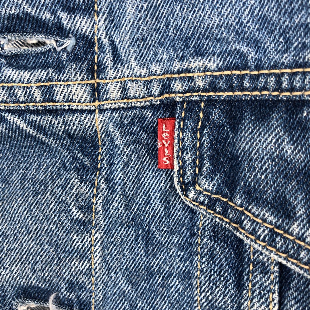 1990'S Levi's 70503-0214 Euro Model Denim Jacket, Italian Made, Men's Size M (Equivalent), Vintage cotton blue type Vintage Second Hand