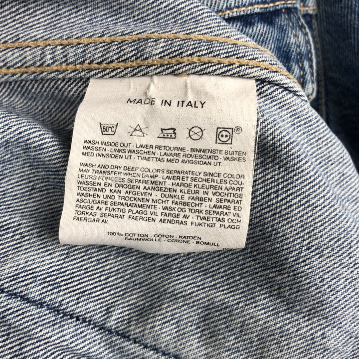 1990'S Levi's 70503-0214 Euro Model Denim Jacket, Italian Made, Men's Size M (Equivalent), Vintage cotton blue type Vintage Second Hand