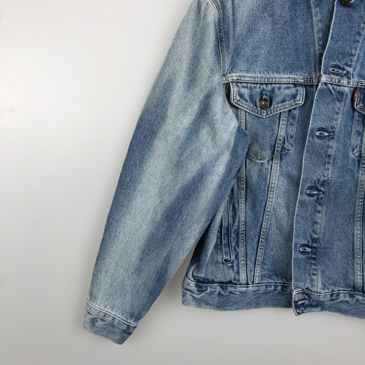 1990'S Levi's 70503-0214 Euro Model Denim Jacket, Italian Made, Men's Size M (Equivalent), Vintage cotton blue type Vintage Second Hand