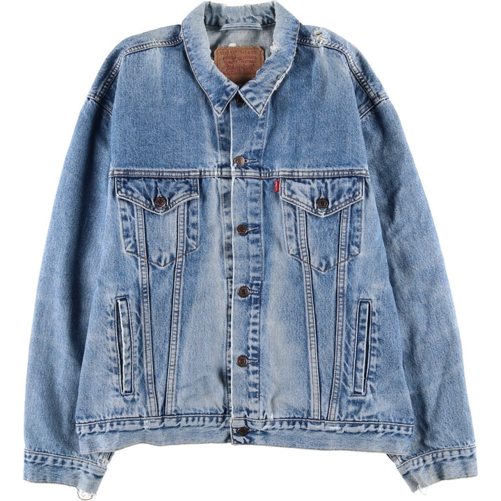 1990'S Levi's 70503-0216 Euro Model Denim Jacket (Men's XXL equivalent) Vintage cotton blue type Vintage Second Hand