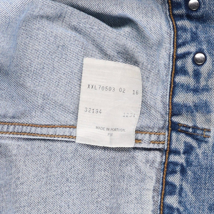 1990'S Levi's 70503-0216 Euro Model Denim Jacket (Men's XXL equivalent) Vintage cotton blue type Vintage Second Hand