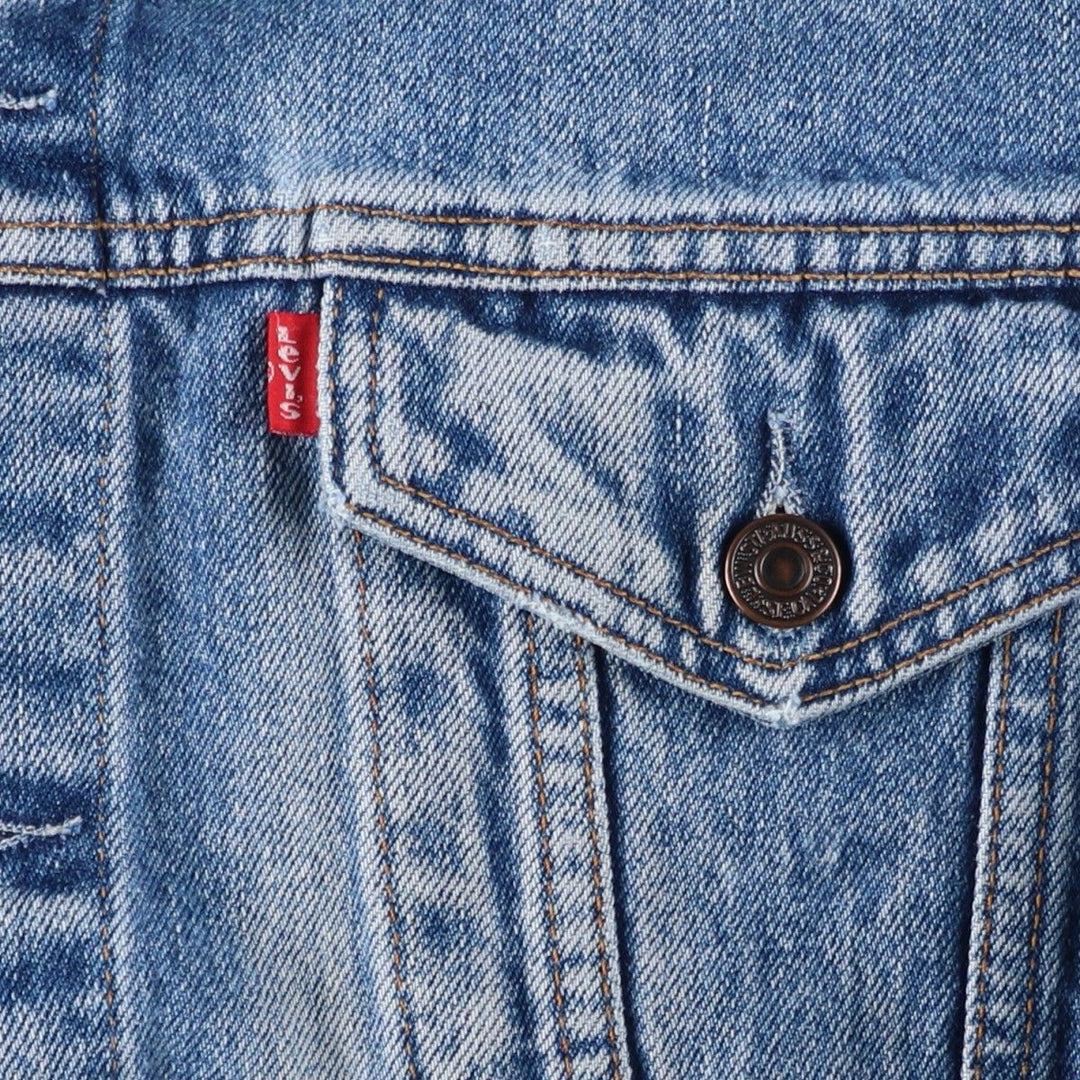 1990'S Levi's 70503-0216 Euro Model Denim Jacket (Men's XXL equivalent) Vintage cotton blue type Vintage Second Hand