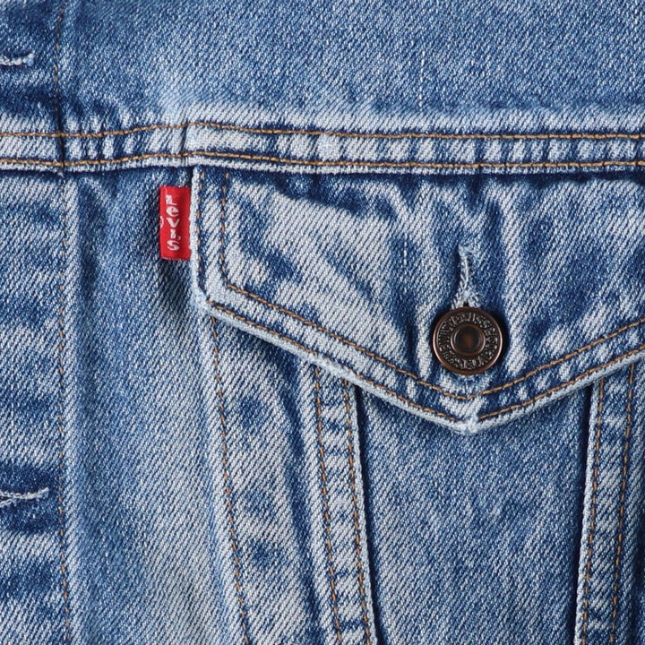 1990'S Levi's 70503-0216 Euro Model Denim Jacket (Men's XXL equivalent) Vintage cotton blue type Vintage Second Hand
