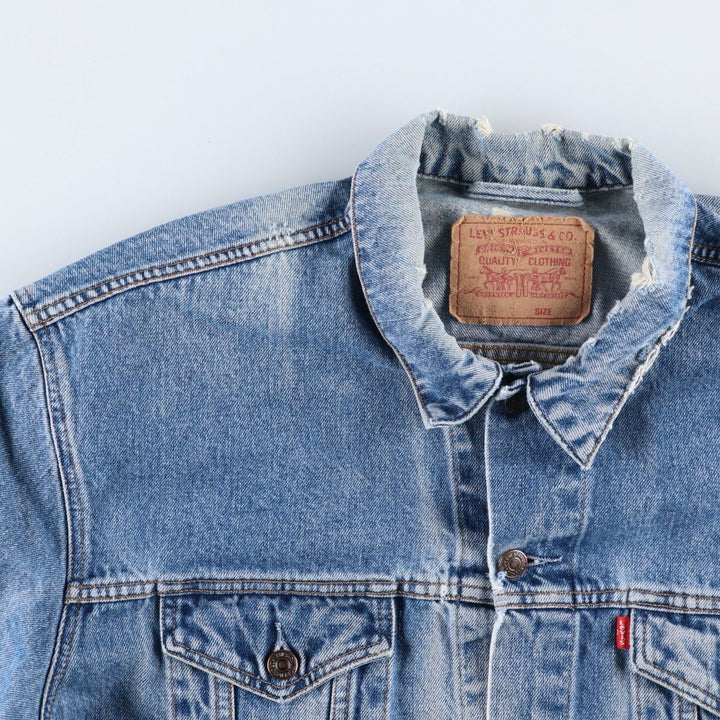 1990'S Levi's 70503-0216 Euro Model Denim Jacket (Men's XXL equivalent) Vintage cotton blue type Vintage Second Hand
