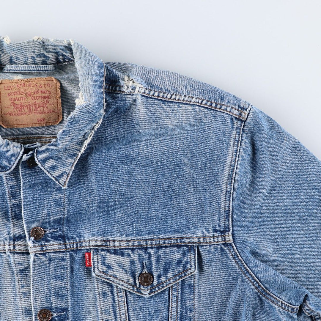 1990'S Levi's 70503-0216 Euro Model Denim Jacket (Men's XXL equivalent) Vintage cotton blue type Vintage Second Hand