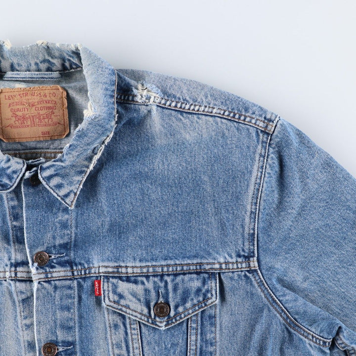 1990'S Levi's 70503-0216 Euro Model Denim Jacket (Men's XXL equivalent) Vintage cotton blue type Vintage Second Hand