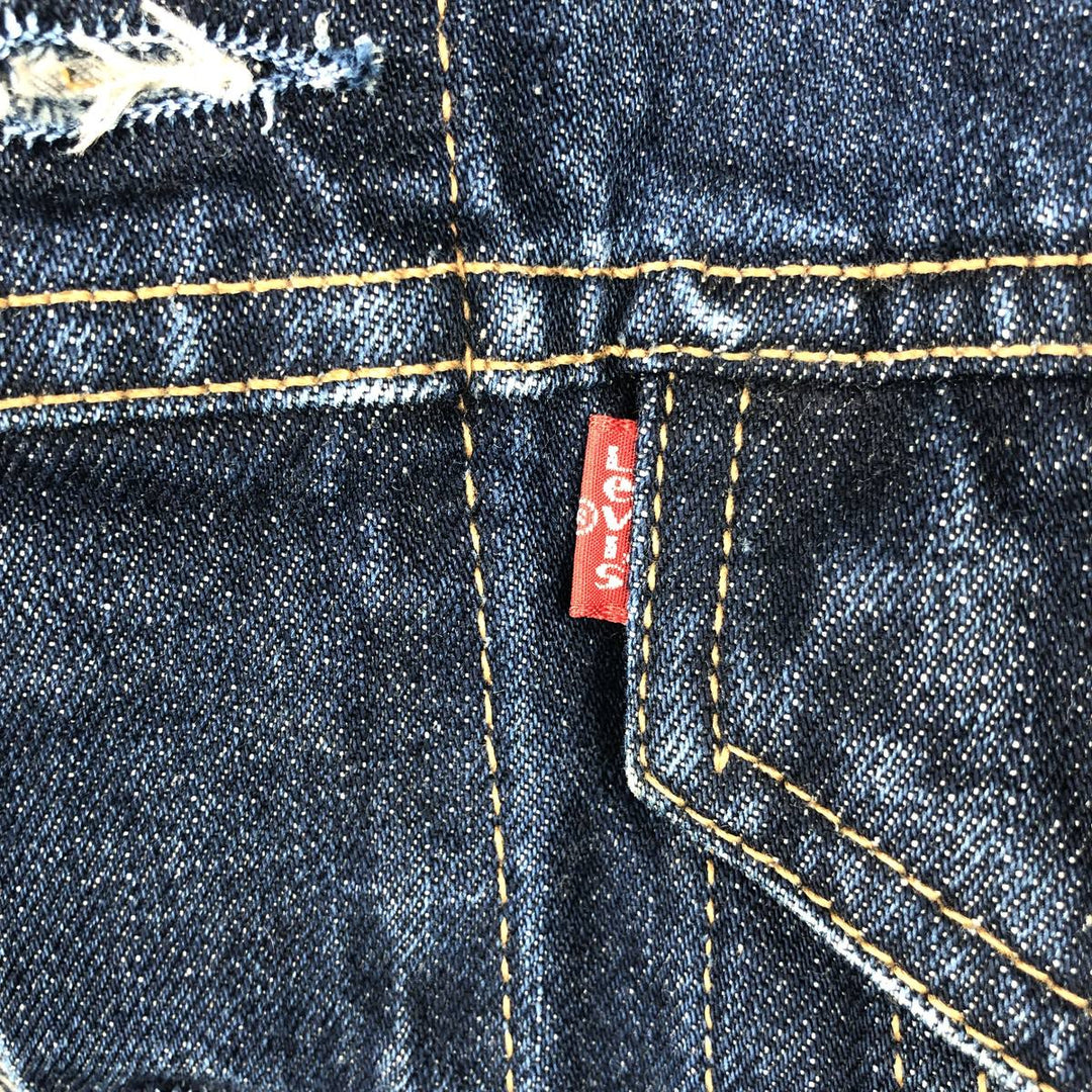 Levi's denim jacket, denim jacket, women's size L cotton navy blue type Vintage Second Hand